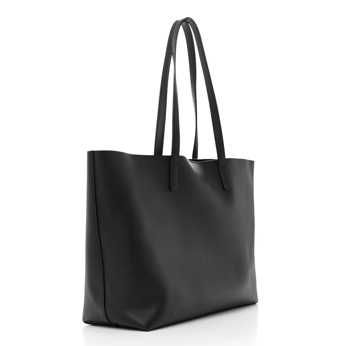 Calfskin Large Shopping Tote Black