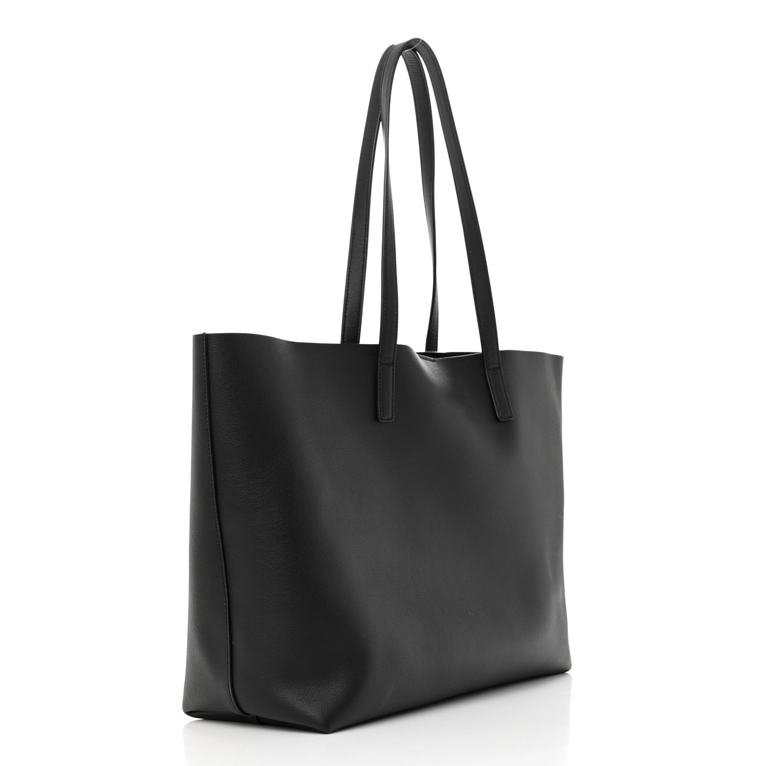 Saint Laurent Calfskin Large Shopping Tote Black 3 of 12
