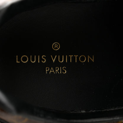 Louis Vuitton Suede Monogram Run Away Sneakers 38 Black 6 of 10