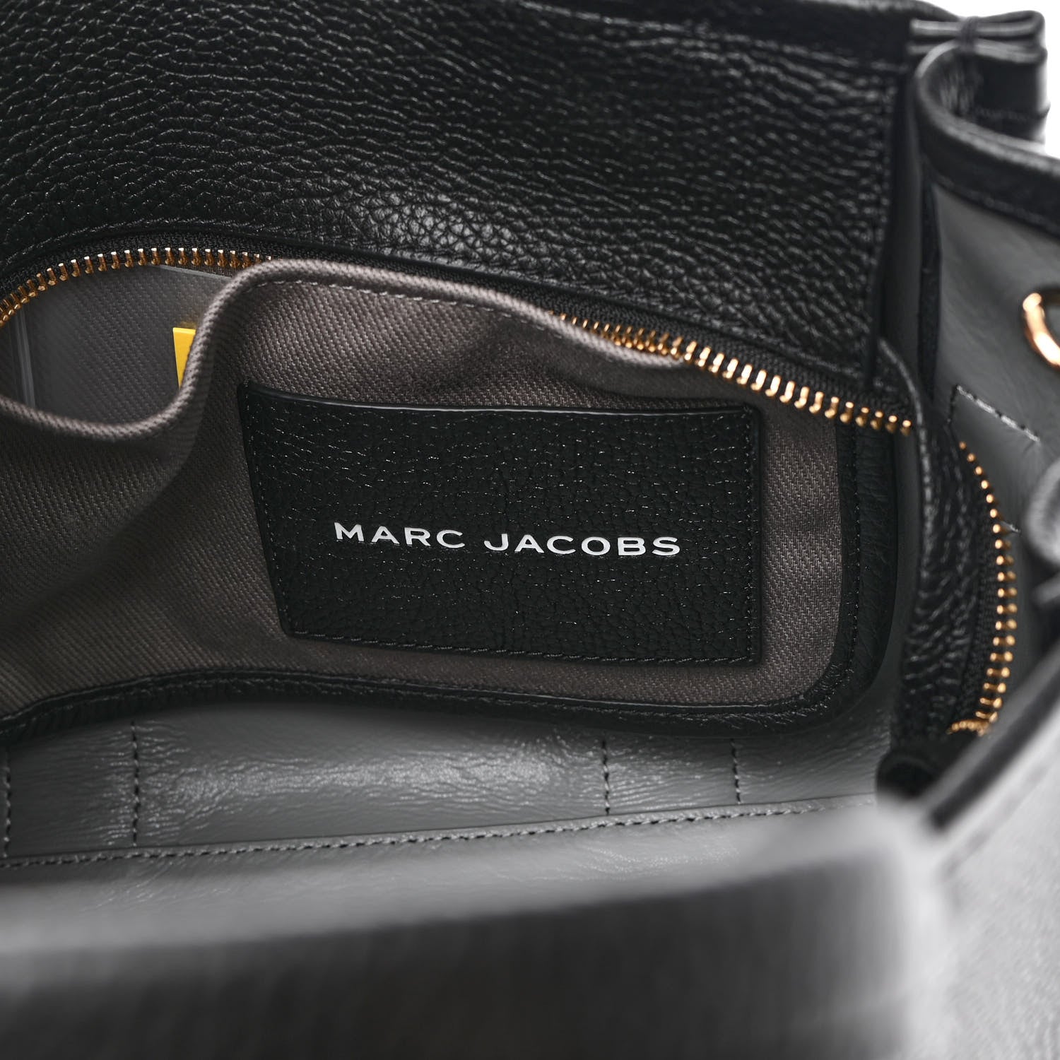 Marc Jacobs Grained Calfskin Small The Tote Bag Black 6 of 9