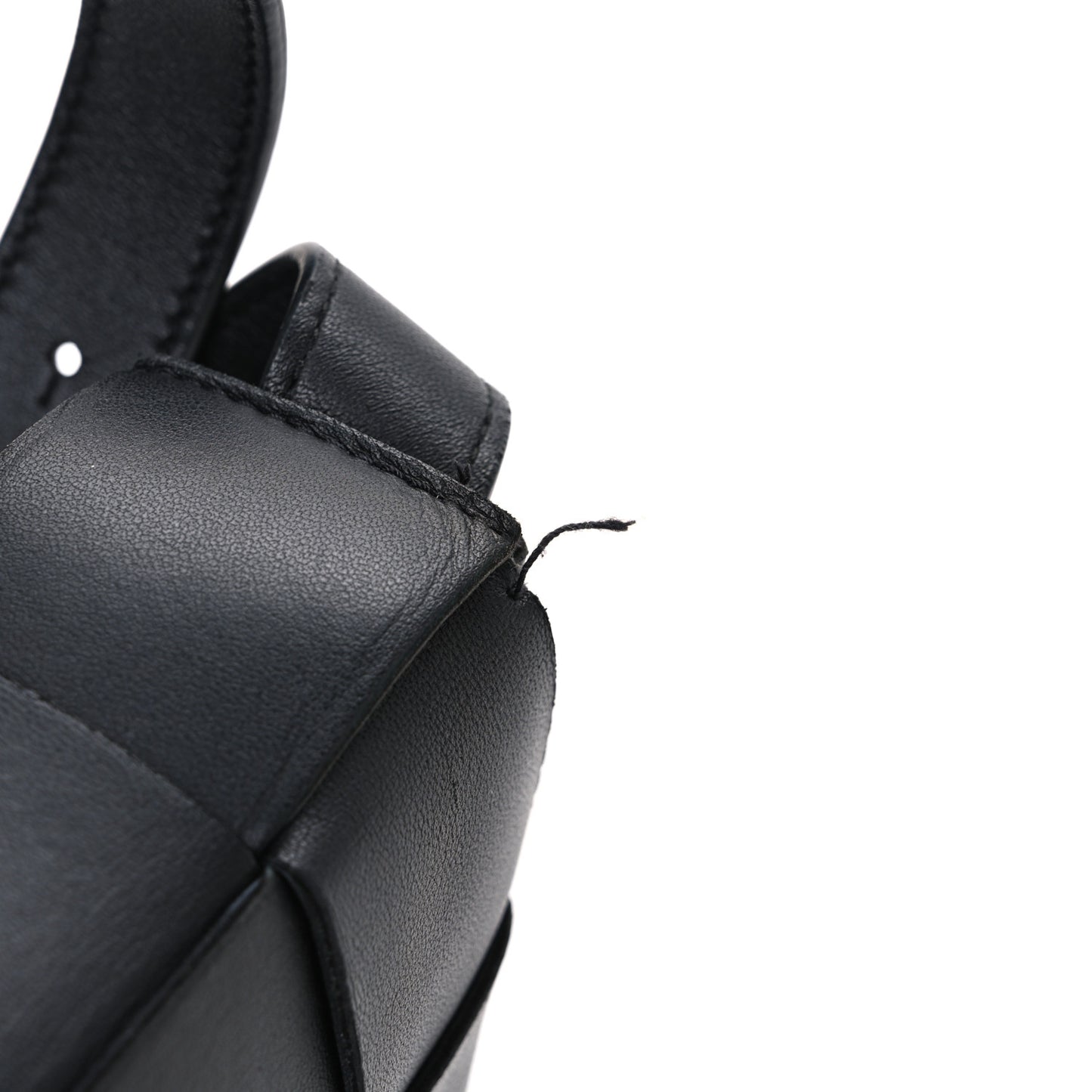 Lambskin Maxi Intrecciato Cassette Crossbody Bag Black