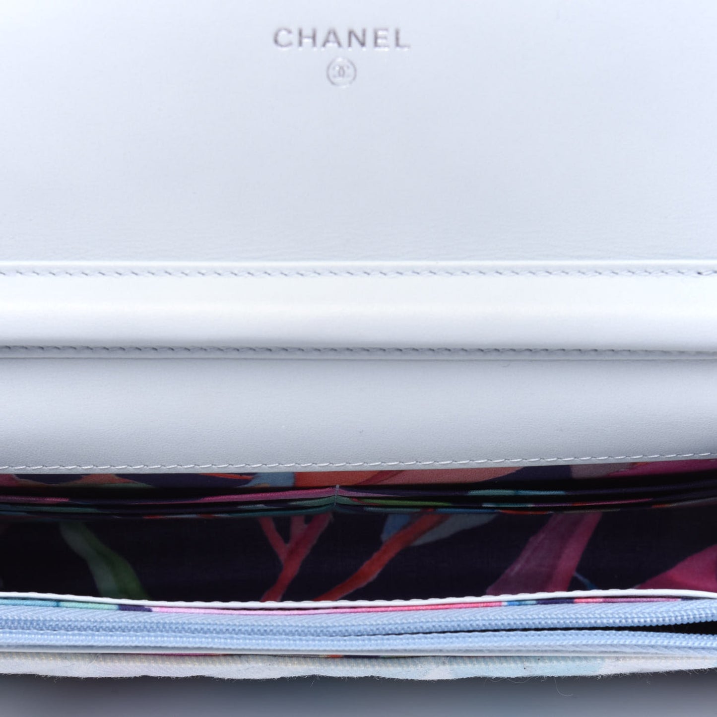 Canvas Quilted Jungle Jeans Wallet on Chain WOC Multicolor