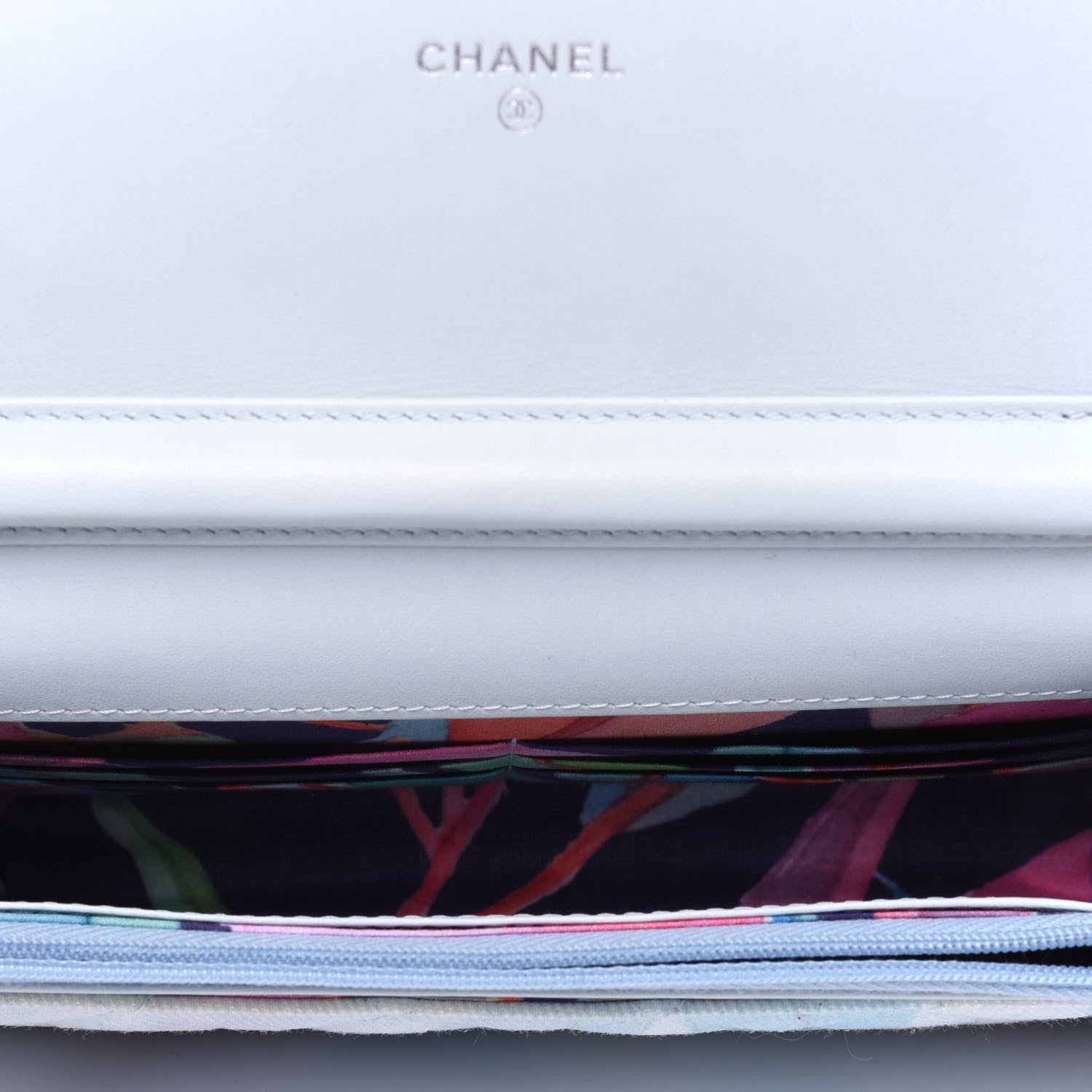Chanel Canvas Quilted Jungle Jeans Wallet on Chain WOC Multicolor 5 of 19