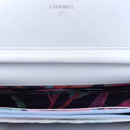 Chanel Canvas Quilted Jungle Jeans Wallet on Chain WOC Multicolor 5 of 19