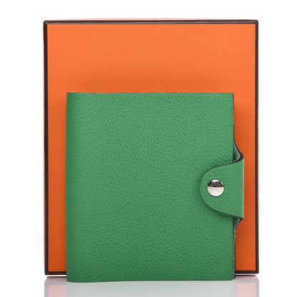 Hermes Taurillon Clemence Ulysse Mini Notebook Bambou 8 of 8