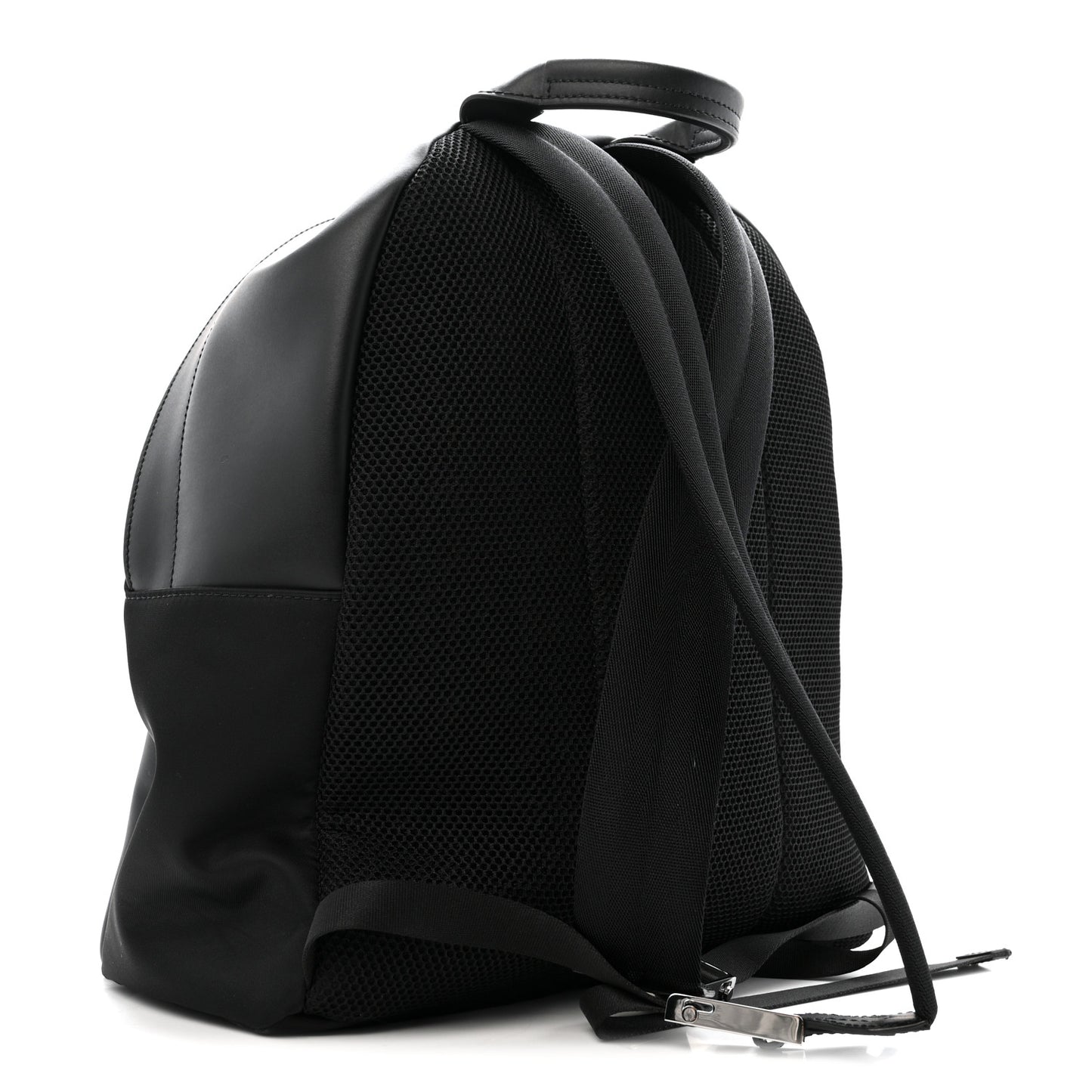 Nylon Vitello Liberty Vitello Dolce Monster Eyes Rounded Backpack Black Sunflower