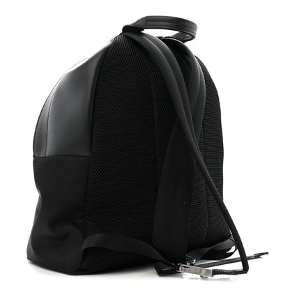 Fendi Nylon Vitello Liberty Vitello Dolce Monster Eyes Rounded Backpack Black Sunflower 3 of 12
