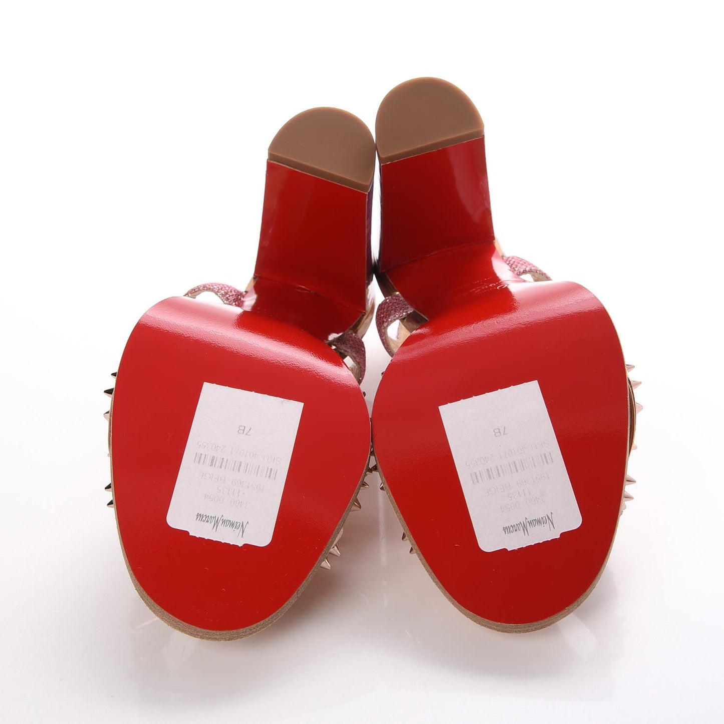 Patent Glitter Tisse Miss Roma 100 Sandals 37 Version Poudre