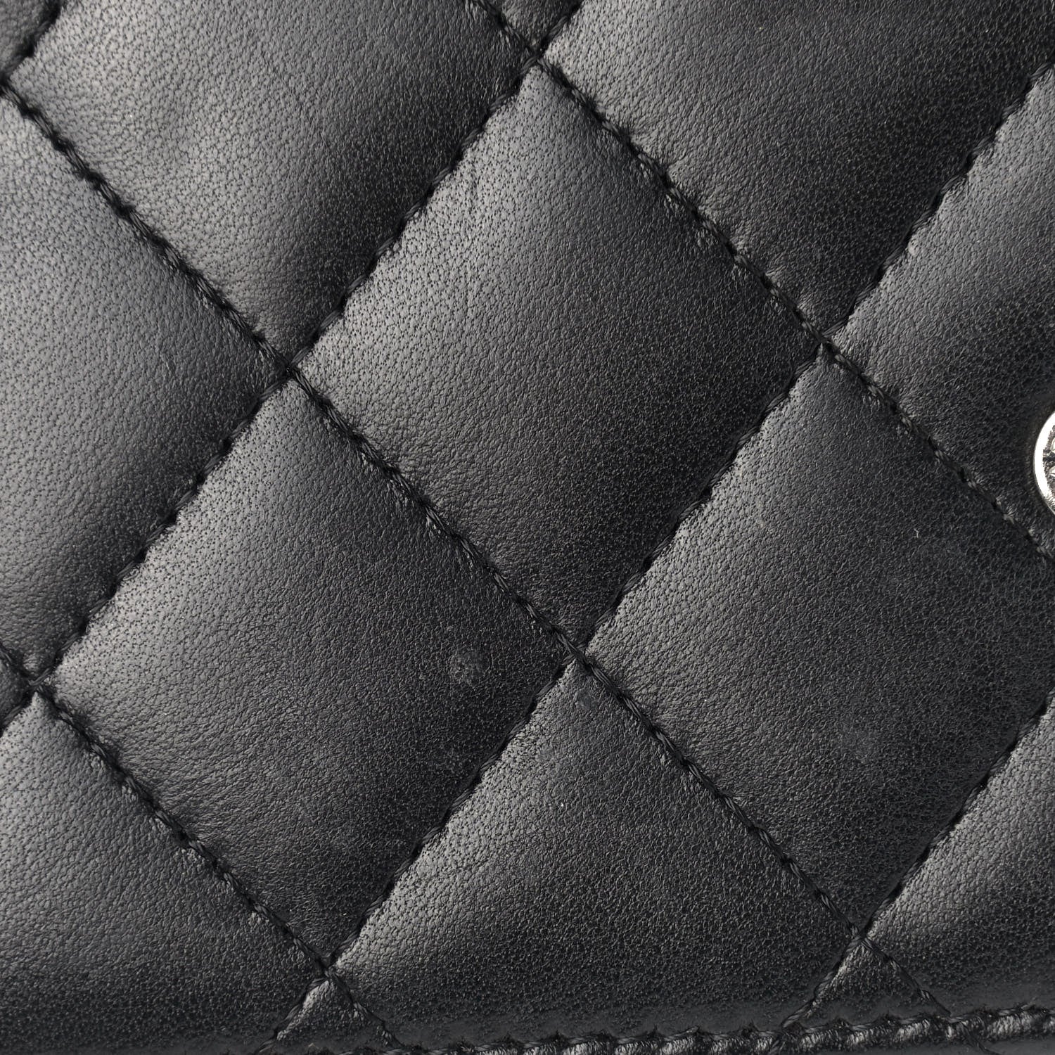 Chanel Lambskin Quilted Wallet On Chain WOC Black 16 of 19
