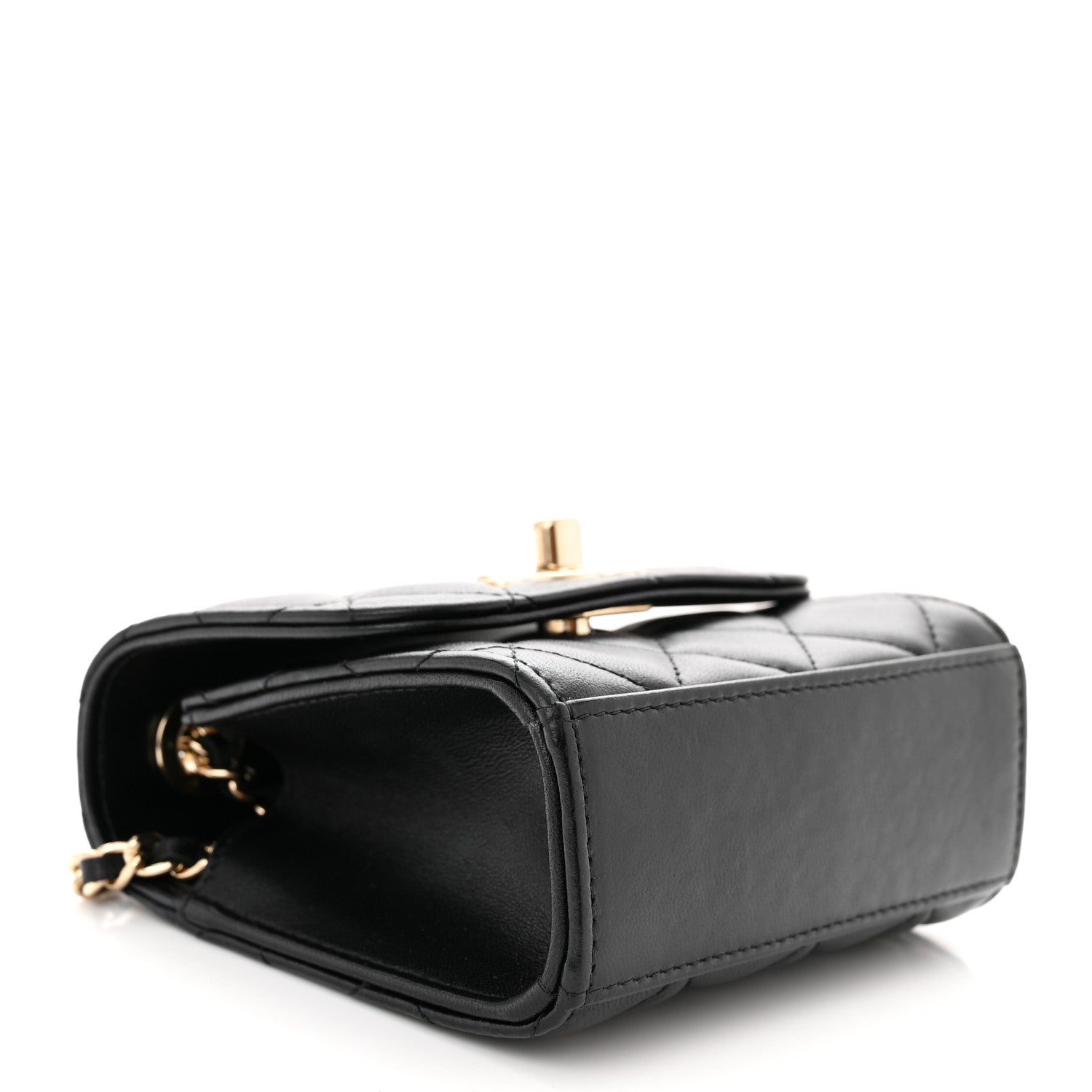 Chanel Lambskin Quilted Mini Trendy CC Chain Wallet Black 4 of 11