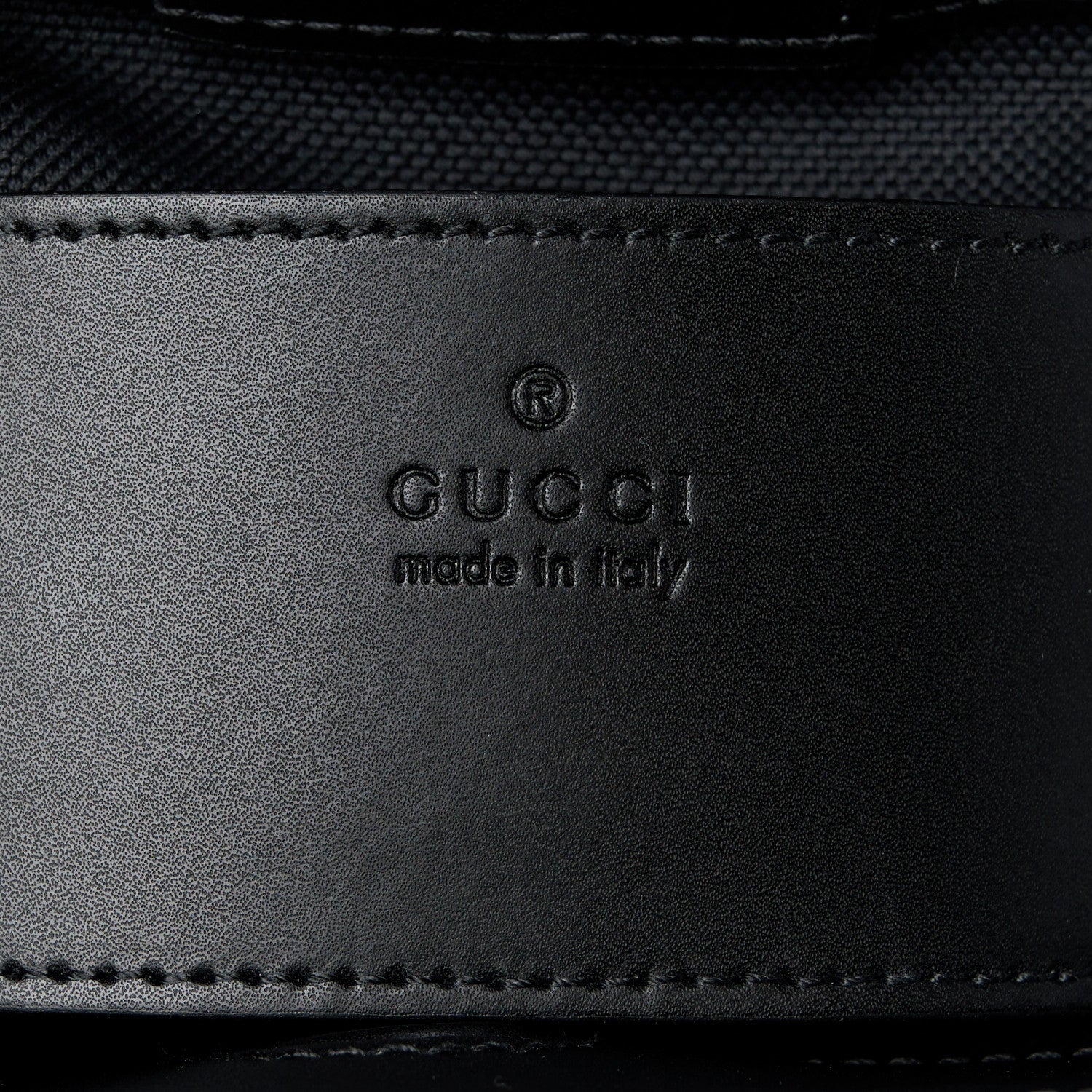Gucci GG Supreme Monogram Appia Calfskin Web Mini Tote Bag Black 6 of 11