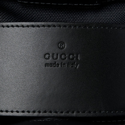 Gucci GG Supreme Monogram Appia Calfskin Web Mini Tote Bag Black 6 of 11