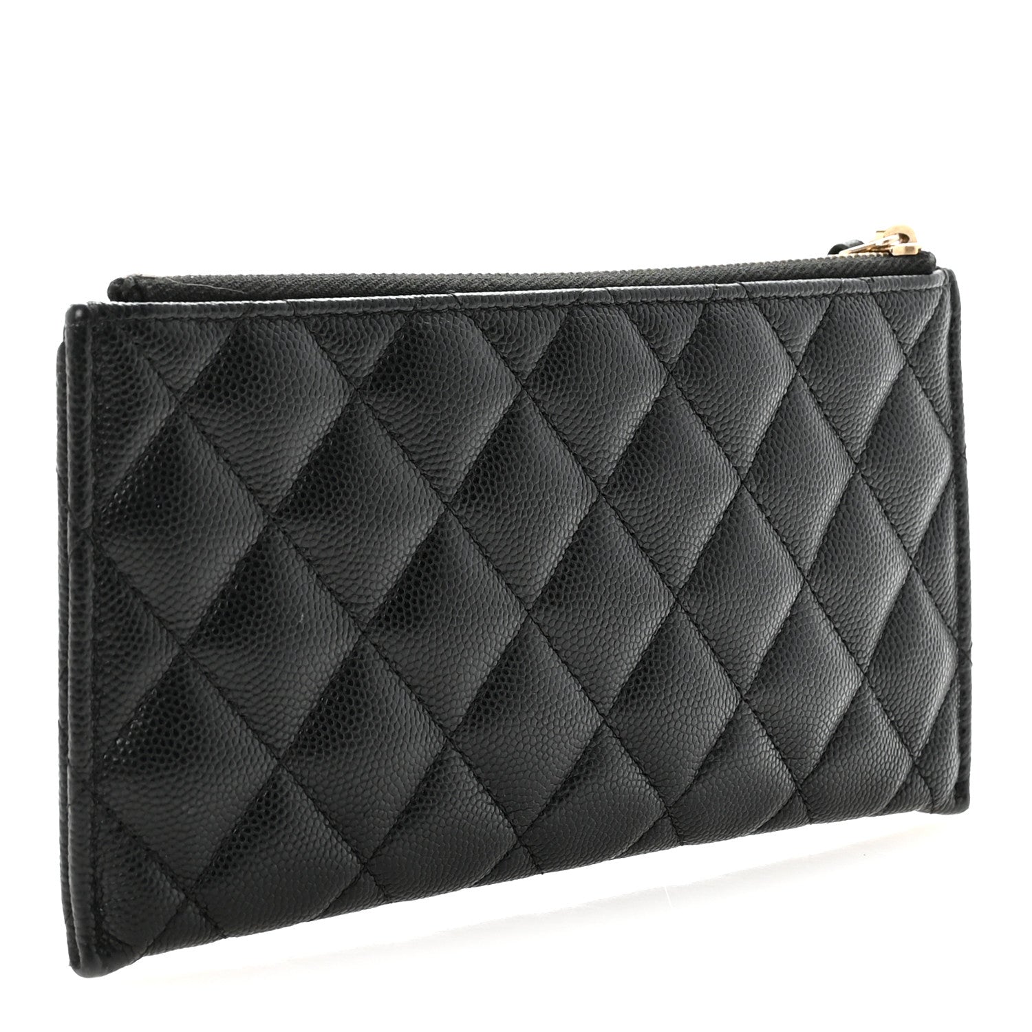 Chanel Caviar Quilted Classic Zip Pouch Black 3 of 8