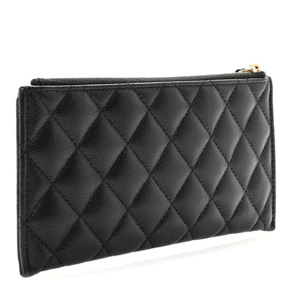 Chanel Caviar Quilted Classic Zip Pouch Black 3 of 8