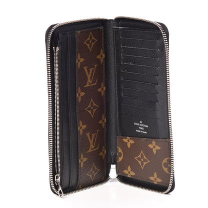 Louis Vuitton Monogram Macassar Vertical Zippy Wallet 5 of 12