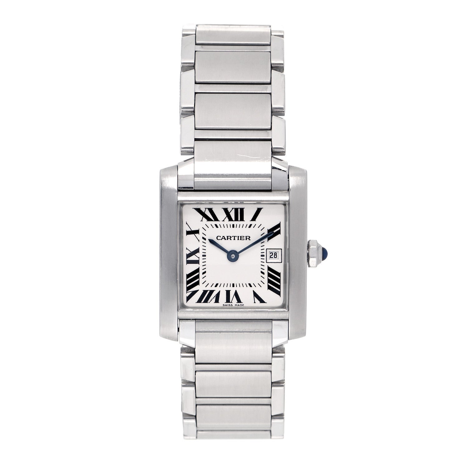 Cartier Stainless Steel 25mm Tank Francaise Quartz Watch 1 of 5