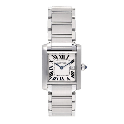 Cartier Stainless Steel 25mm Tank Francaise Quartz Watch 1 of 5