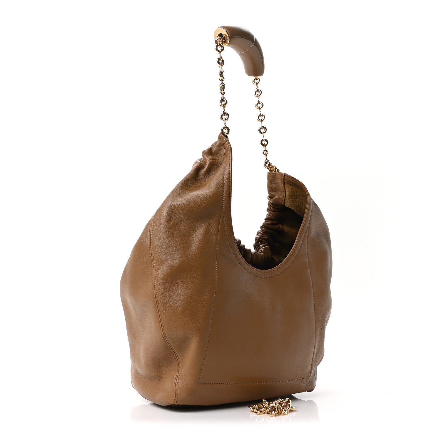 Loewe Mellow Nappa Medium Squeeze Bag Oak 3 of 9