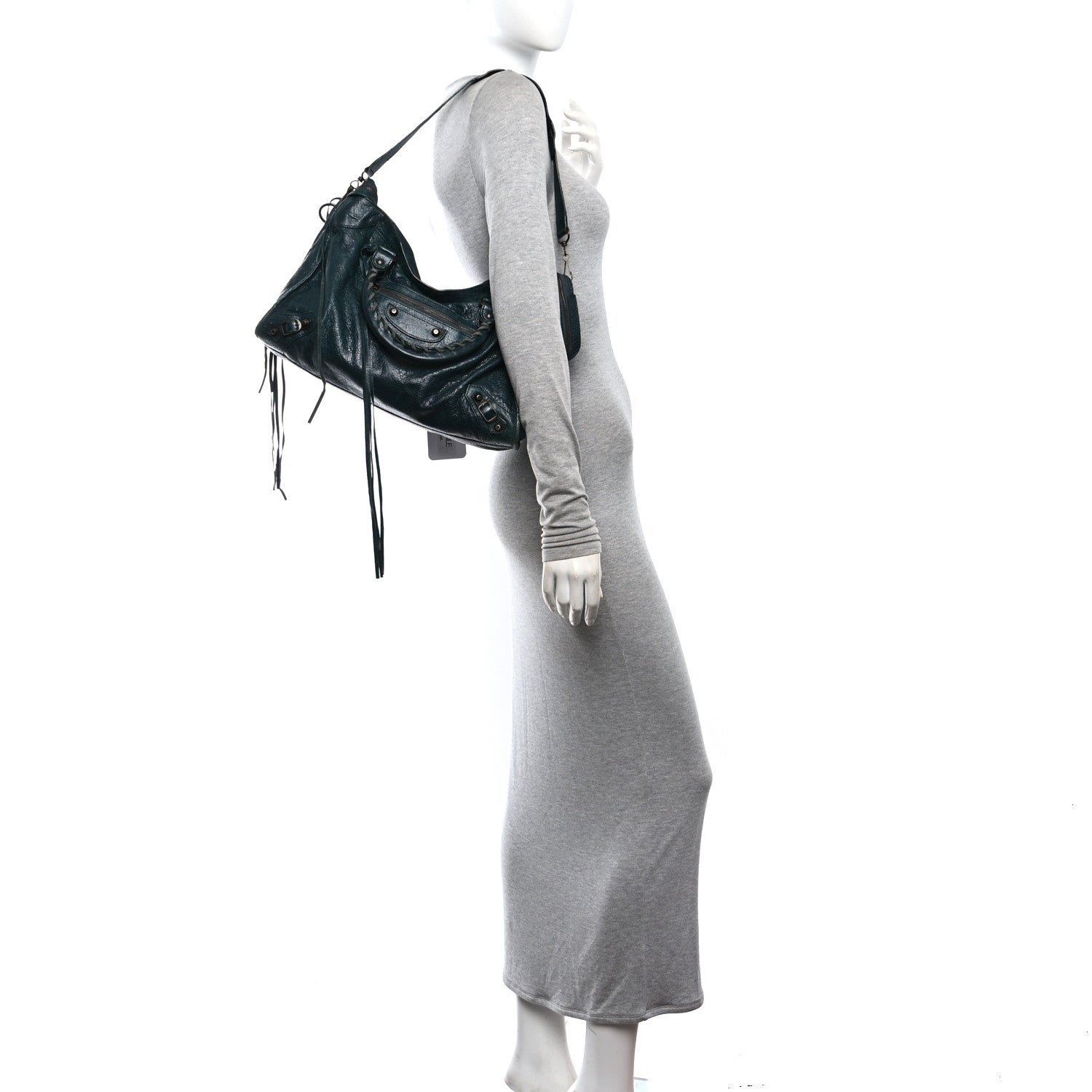 Balenciaga Agneau Classic Hardware City Vert Pinede 2 of 11