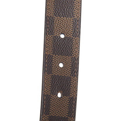 Louis Vuitton Damier Ebene LV Paris Buckle Belt 80 32 Silver 5 of 6