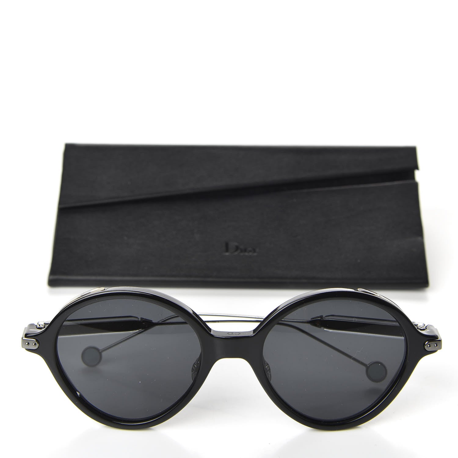 Christian Dior Acetate Umbrage Round Sunglasses Tortoise Black 8 of 8