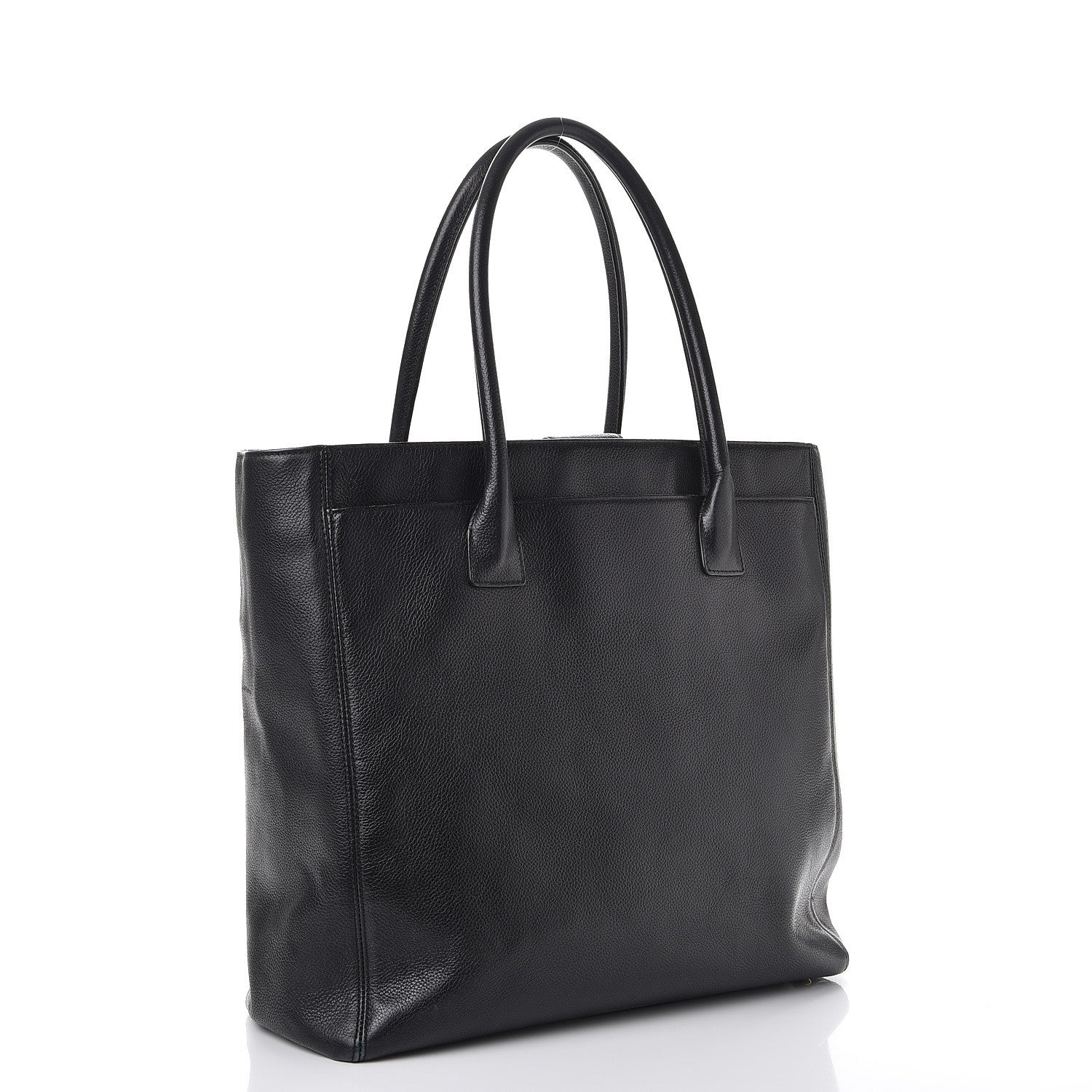 Chanel Calfskin Tall Cerf Tote Black 3 of 23