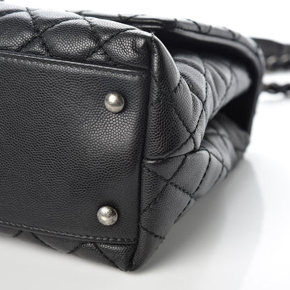 Chanel Caviar Quilted Small Coco Handle Flap Black 11 of 12
