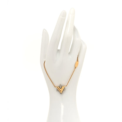 Louis Vuitton Crystal Essential Glory LV Bracelet Gold 2 of 6