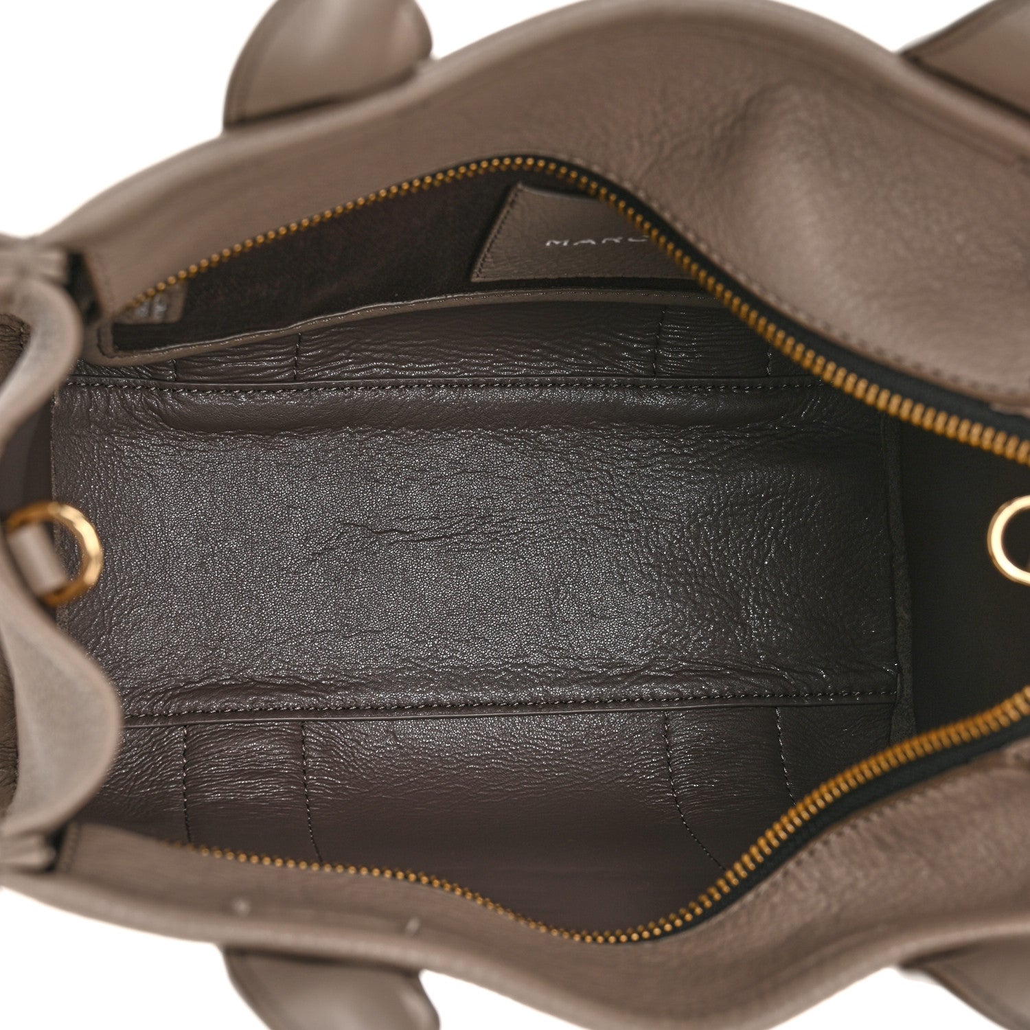 Marc Jacobs Grained Calfskin Small The Tote Bag Taupe 5 of 11