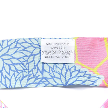 Hermes Silk The Three Graces Twilly Rose Bonbon Canard 2 of 4