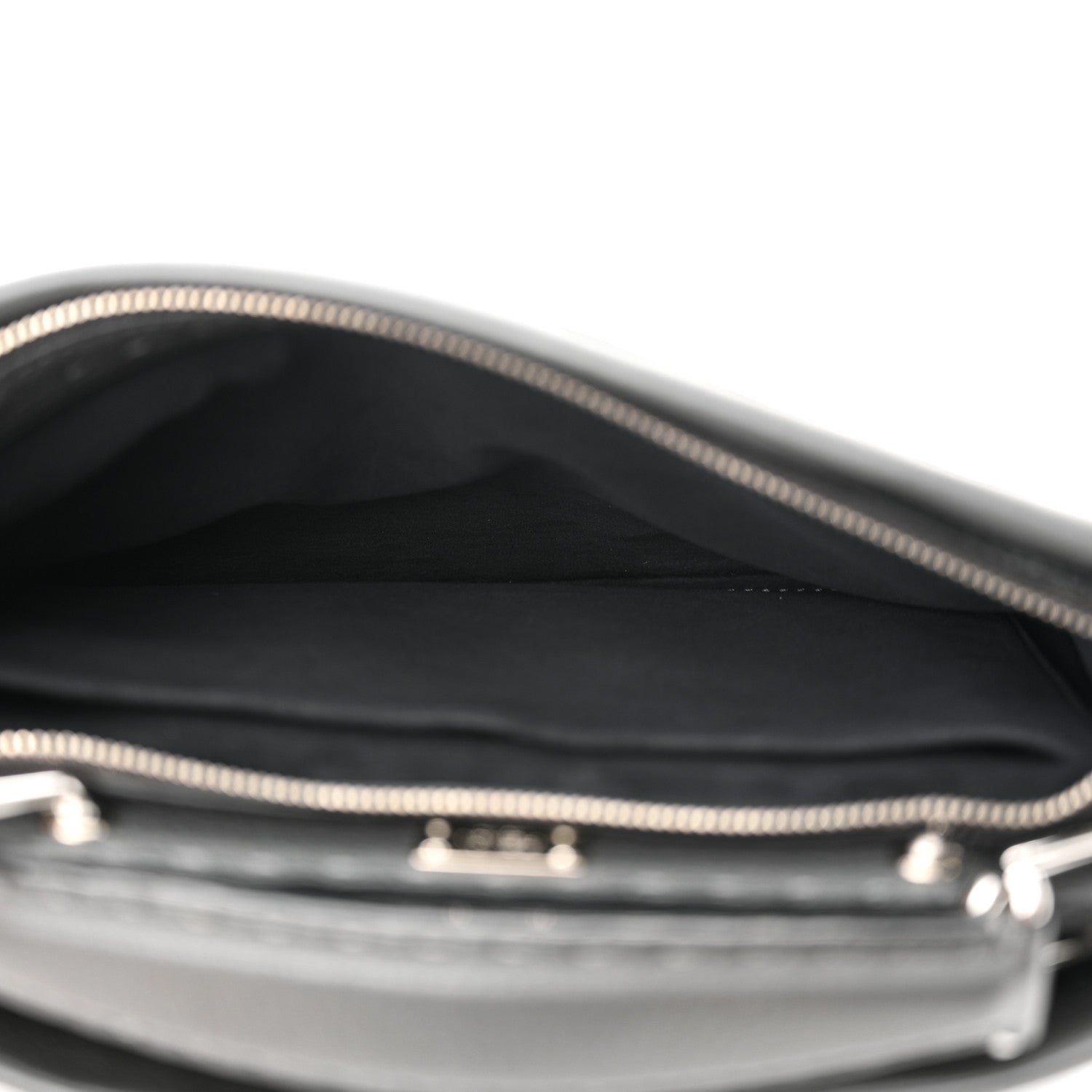Fendi Cuoio Romano Selleria Mini Peekaboo Iconic Fit Satchel Asfalto Multicolor 6 of 12