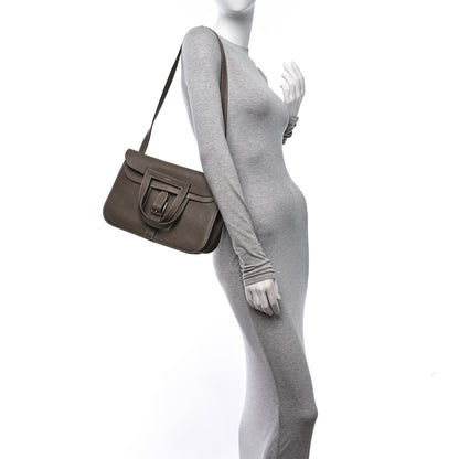 Hermes Taurillon Clemence Halzan 25 Etoupe 2 of 10