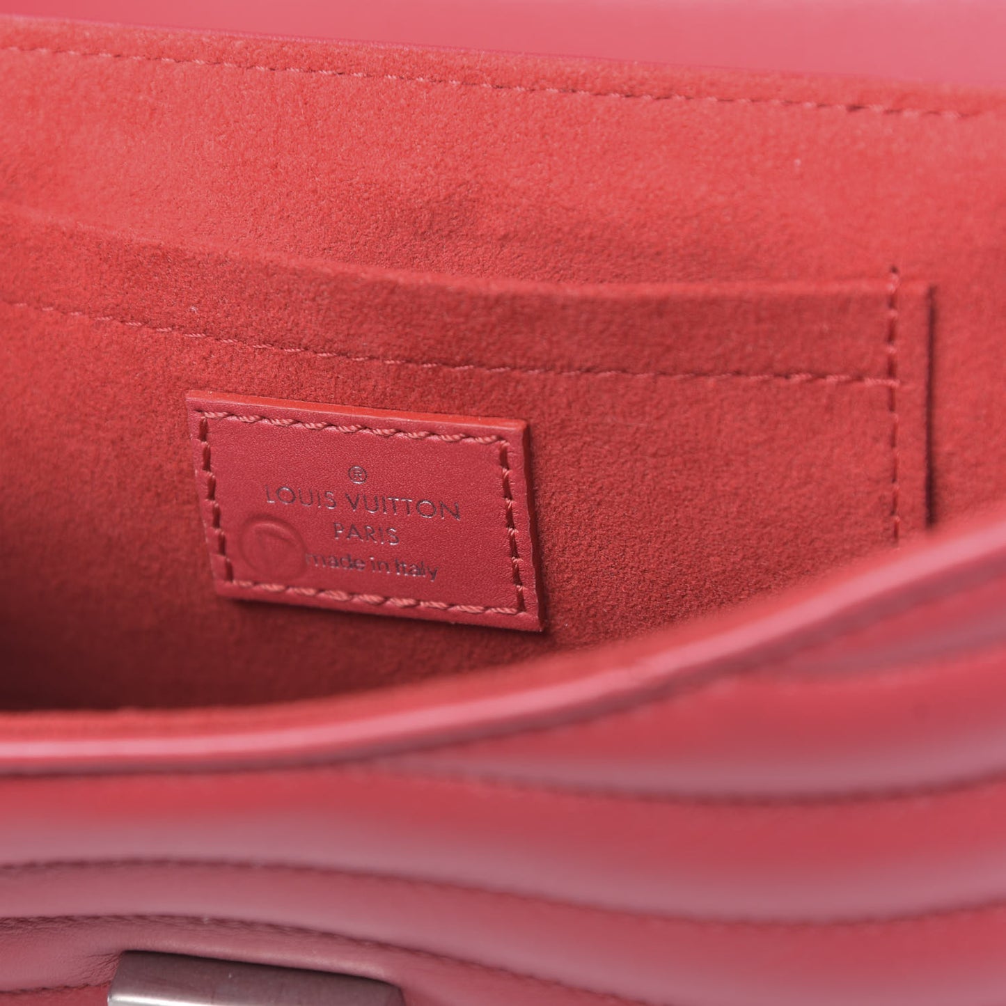 Calfskin Love Lock New Wave Chain PM Red