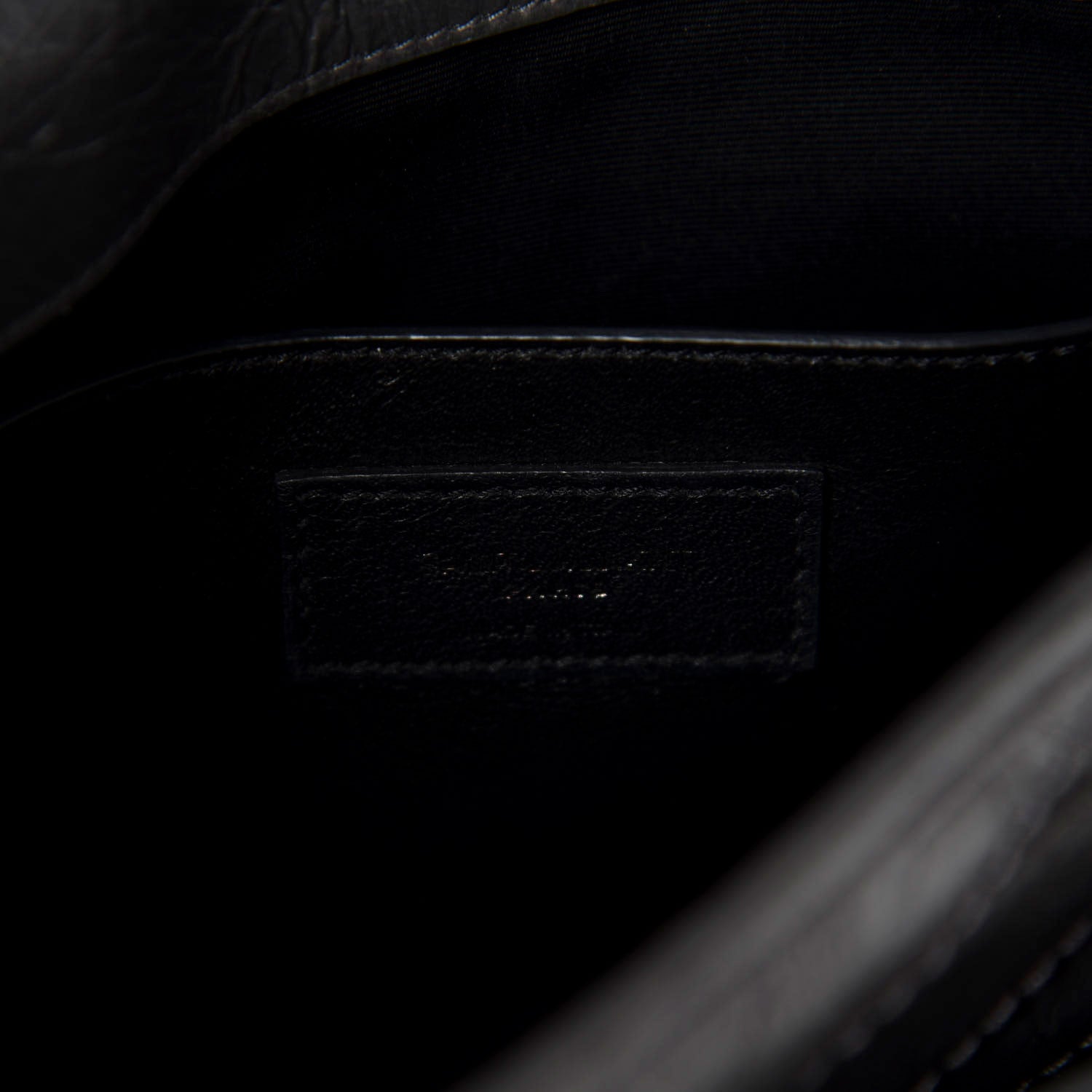 Saint Laurent Crinkled Calfskin Matelasse Monogram Baby Niki Chain Satchel Storm 9 of 11