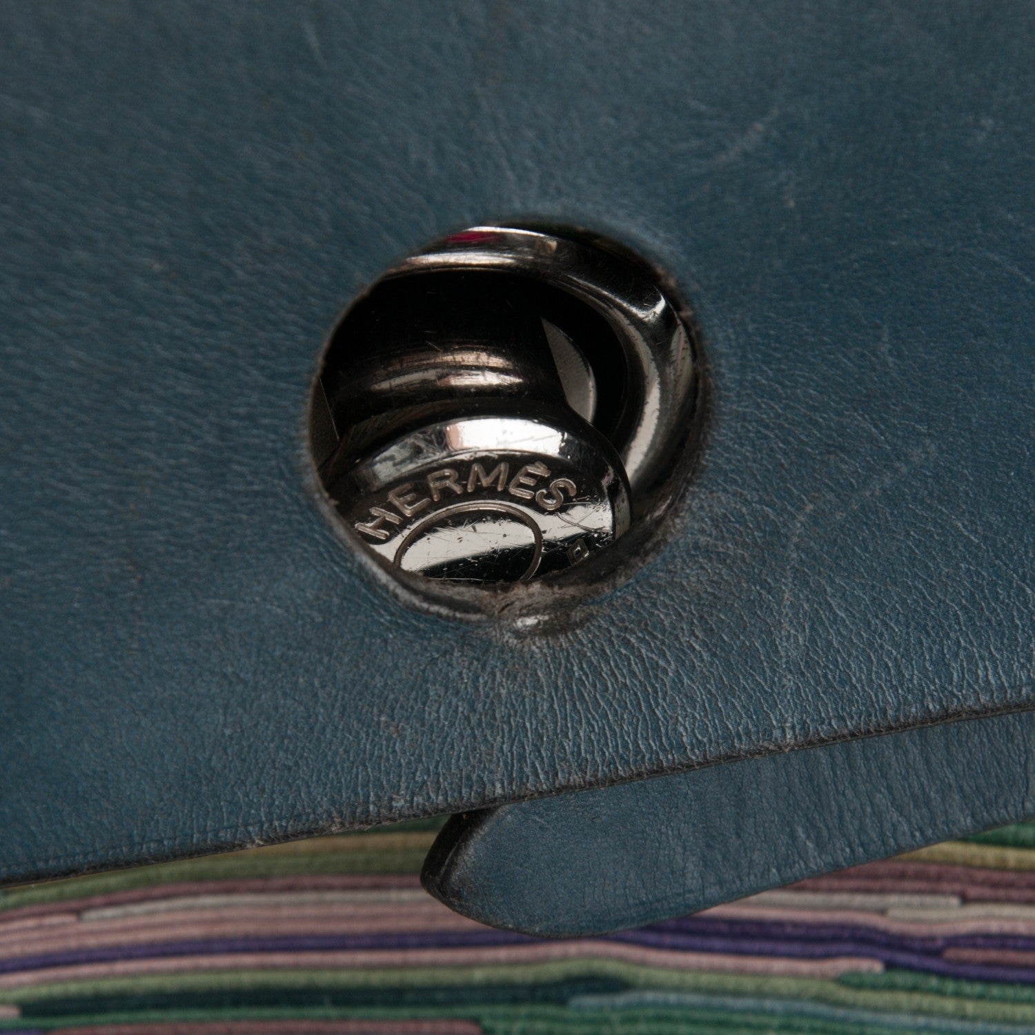 Hermes Barenia Vibrato Herbag 30 PM Indigo 14 of 14