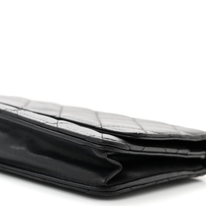 Chanel Lambskin Quilted Wallet On Chain WOC Black 11 of 11