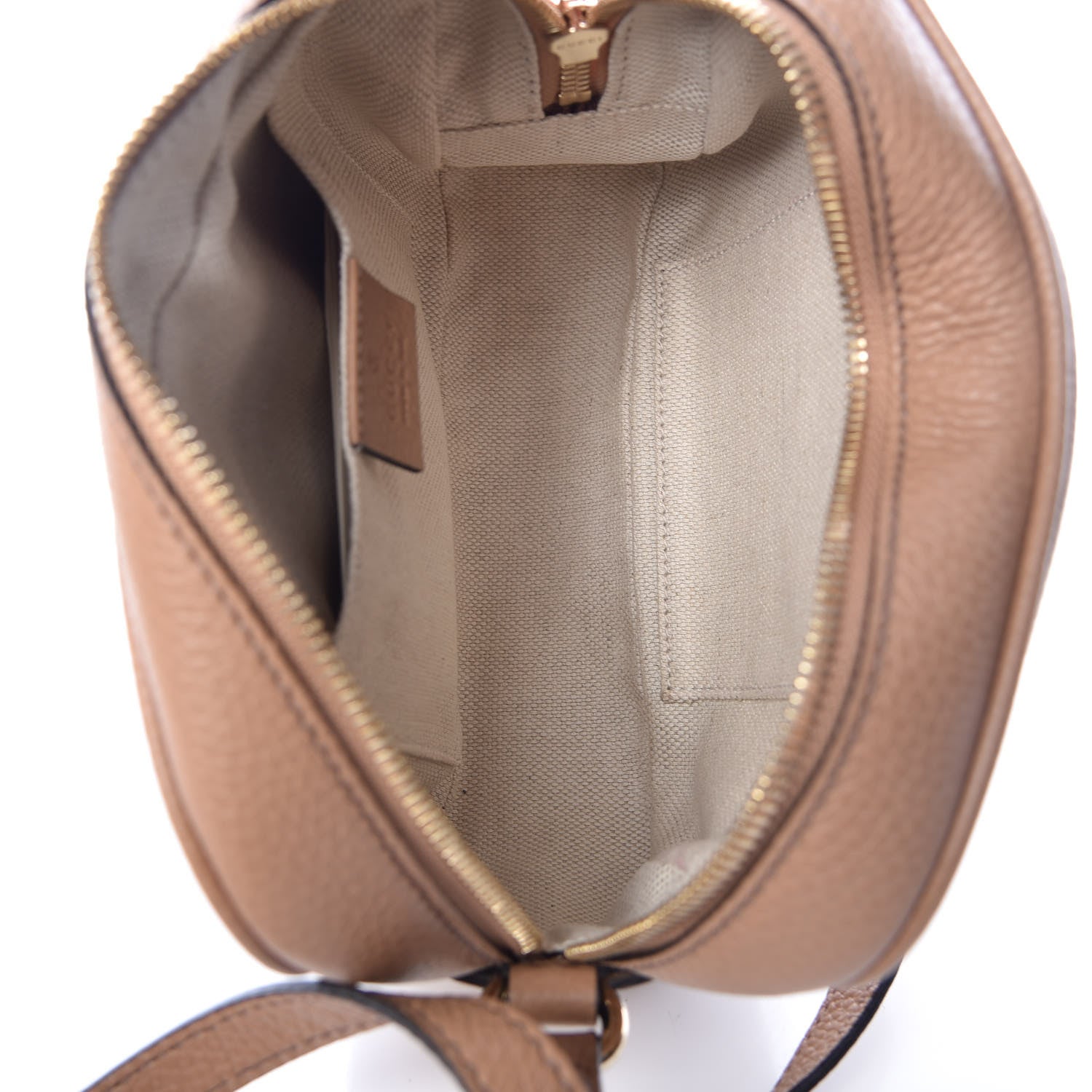 Gucci Pebbled Calfskin Small Soho Disco Bag Camelia 9 of 9