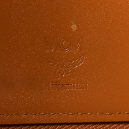 MCM Visetos Heritage Large Zip Around Wallet Cognac 6 of 9