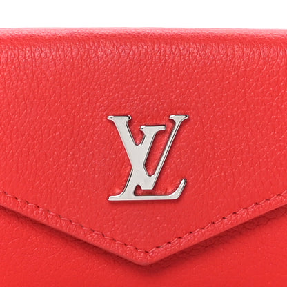Louis Vuitton LOUIS VUITTON Soft Calfskin My Lockme Compact Wallet Poppy 8 of 8