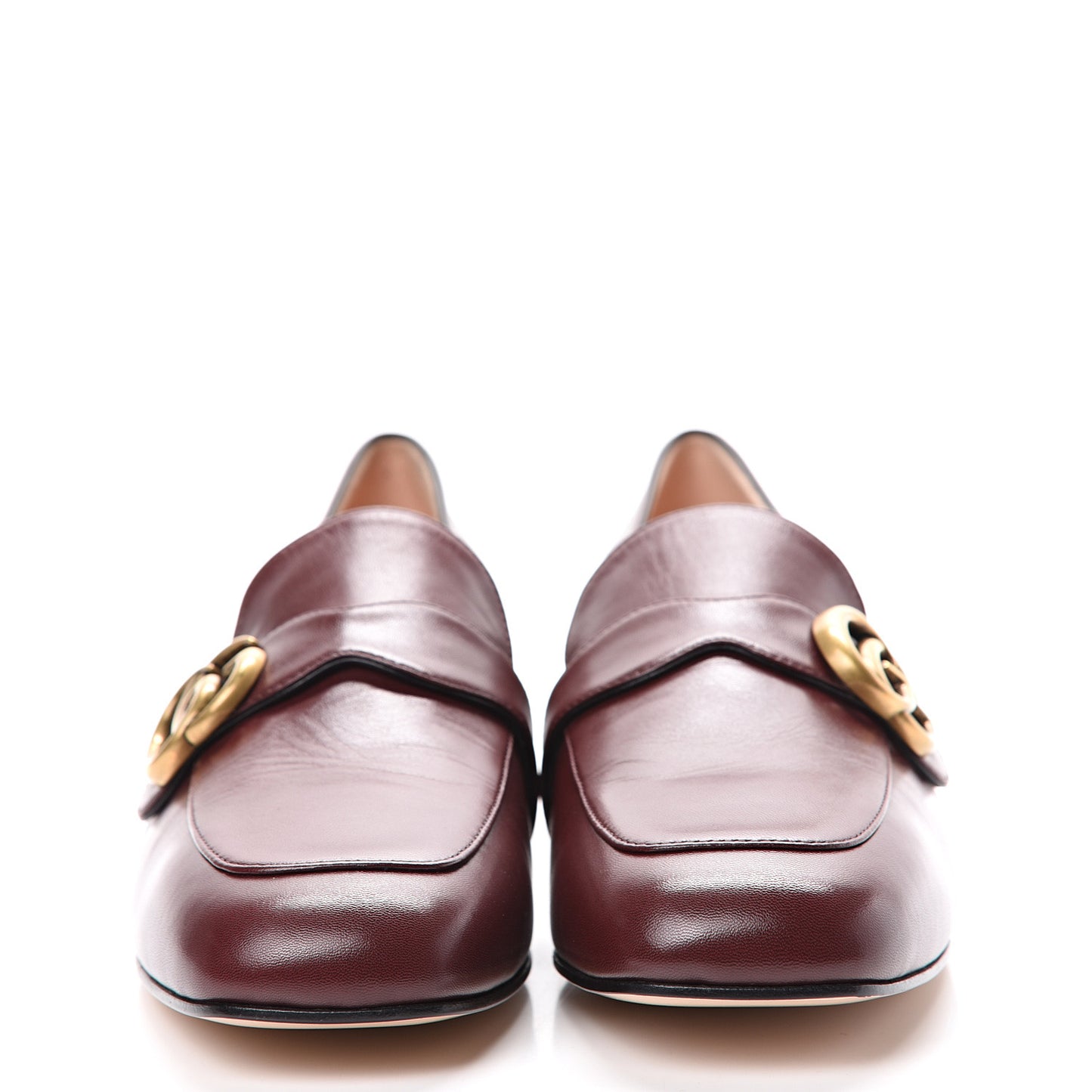 Malaga Kid Womens GG Marmont Loafers 42 Vintage Bordeaux