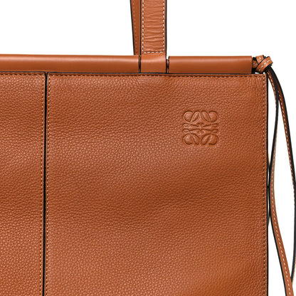 Loewe Grained Calfskin Cushion Tote Tan 6 of 11