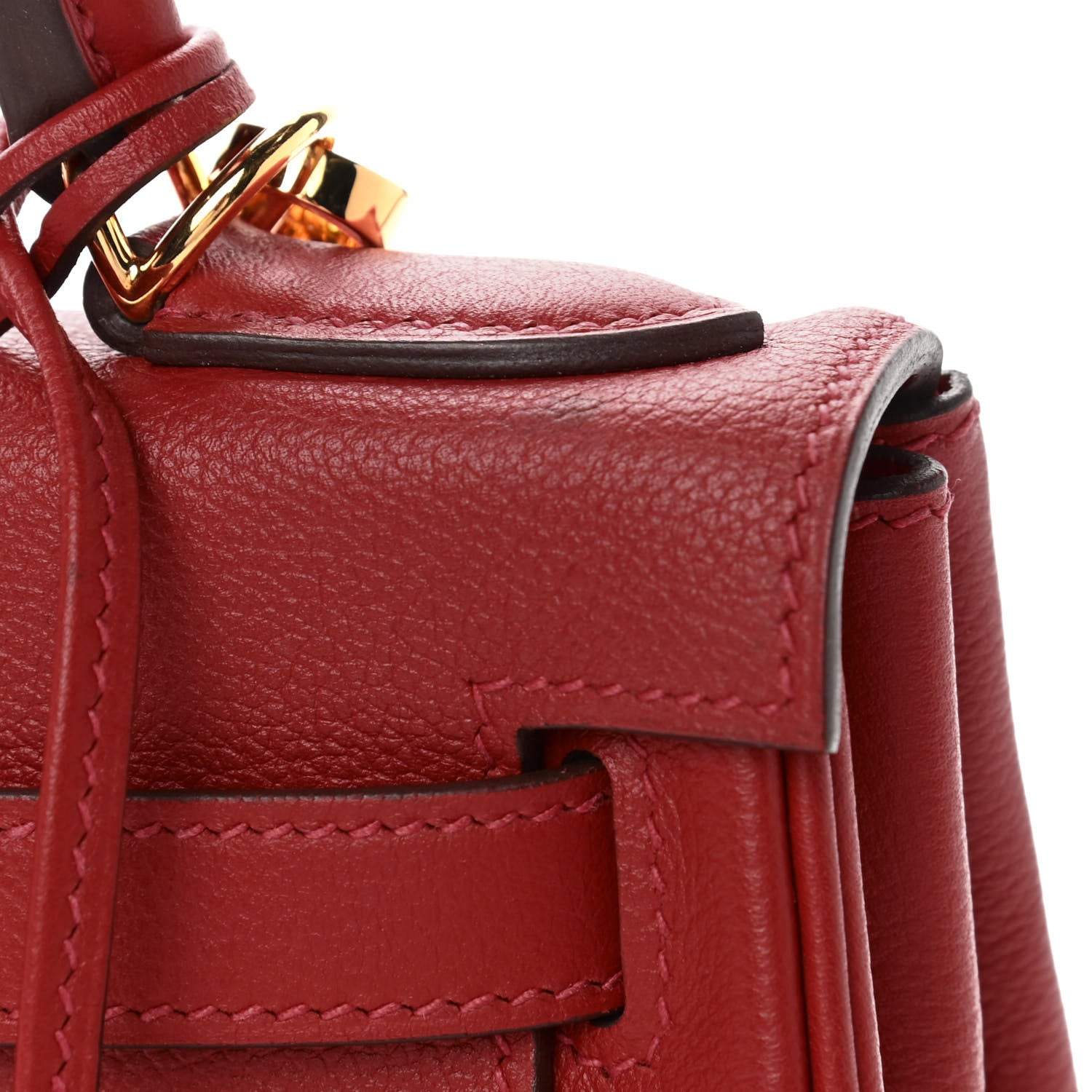 Hermes Evercolor Kelly Retourne 28 Rouge Casaque 12 of 13