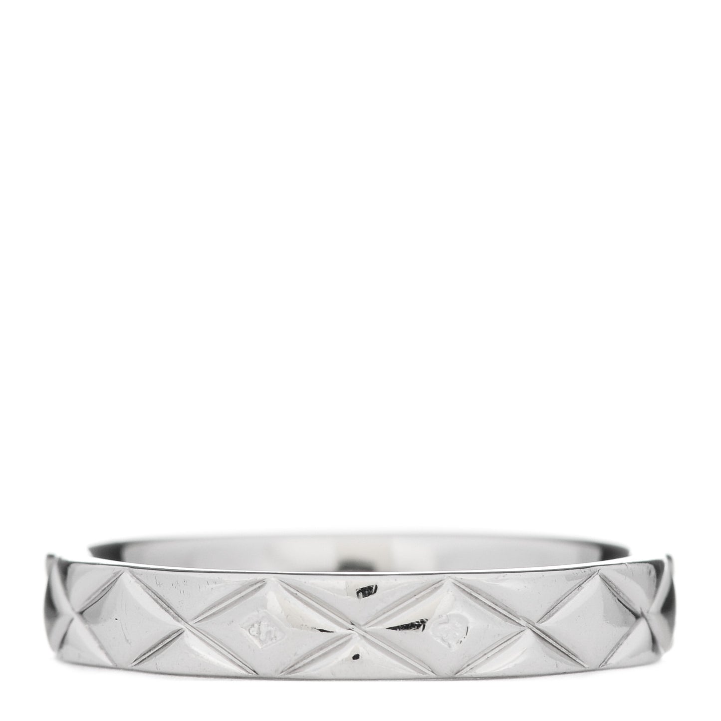Platinum Mini Coco Crush Ring 54 7