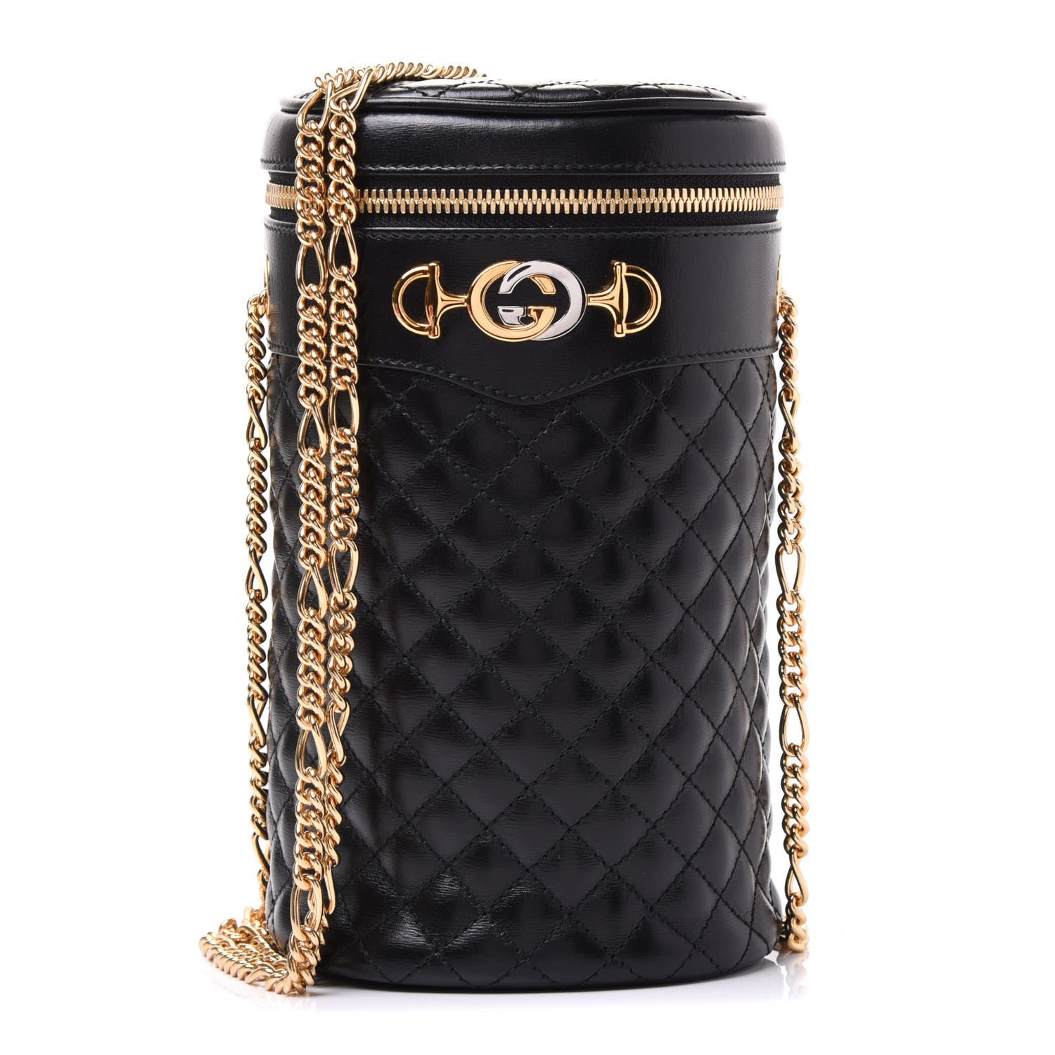 Gucci Calfskin Trapuntata Zumi Belt Bag Black 1 of 10