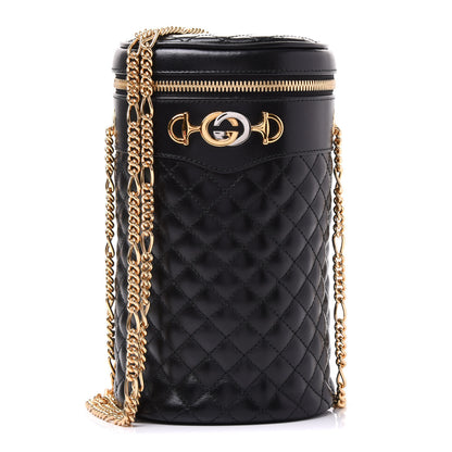 Gucci Calfskin Trapuntata Zumi Belt Bag Black 1 of 10