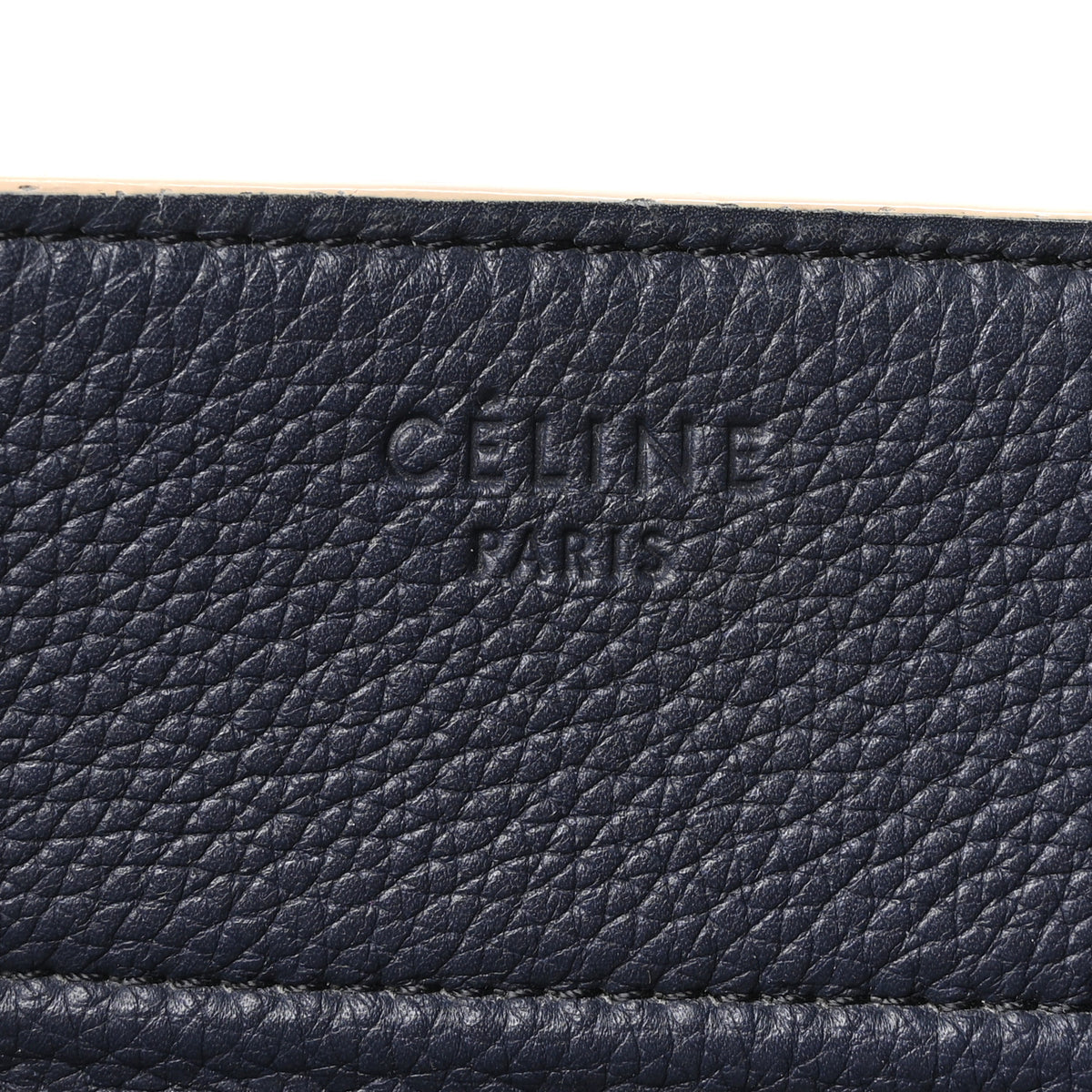 Baby Grained Calfskin Medium Phantom Luggage Navy