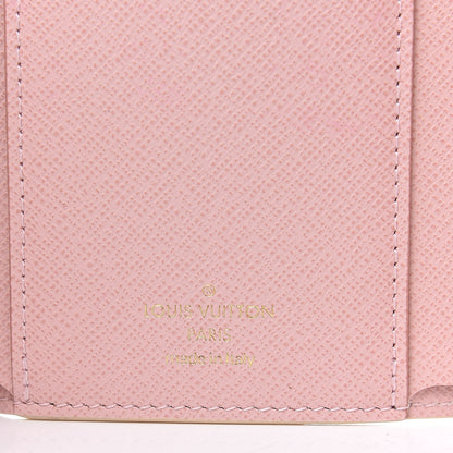 Louis Vuitton Damier Azur Victorine Wallet Rose Ballerine 6 of 7
