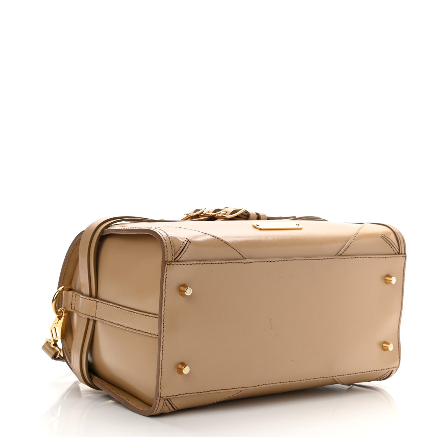 Polished Bridle Calfskin Medium Chester Bowling Bag Trench