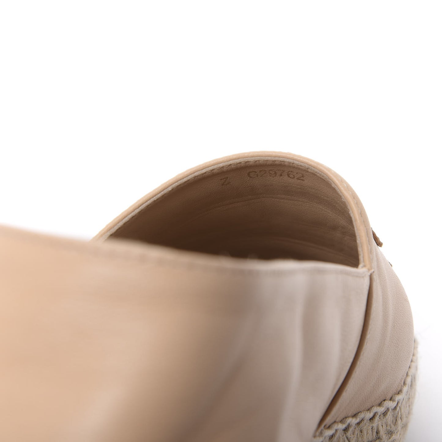 Lambskin CC Espadrilles 40 Beige Black