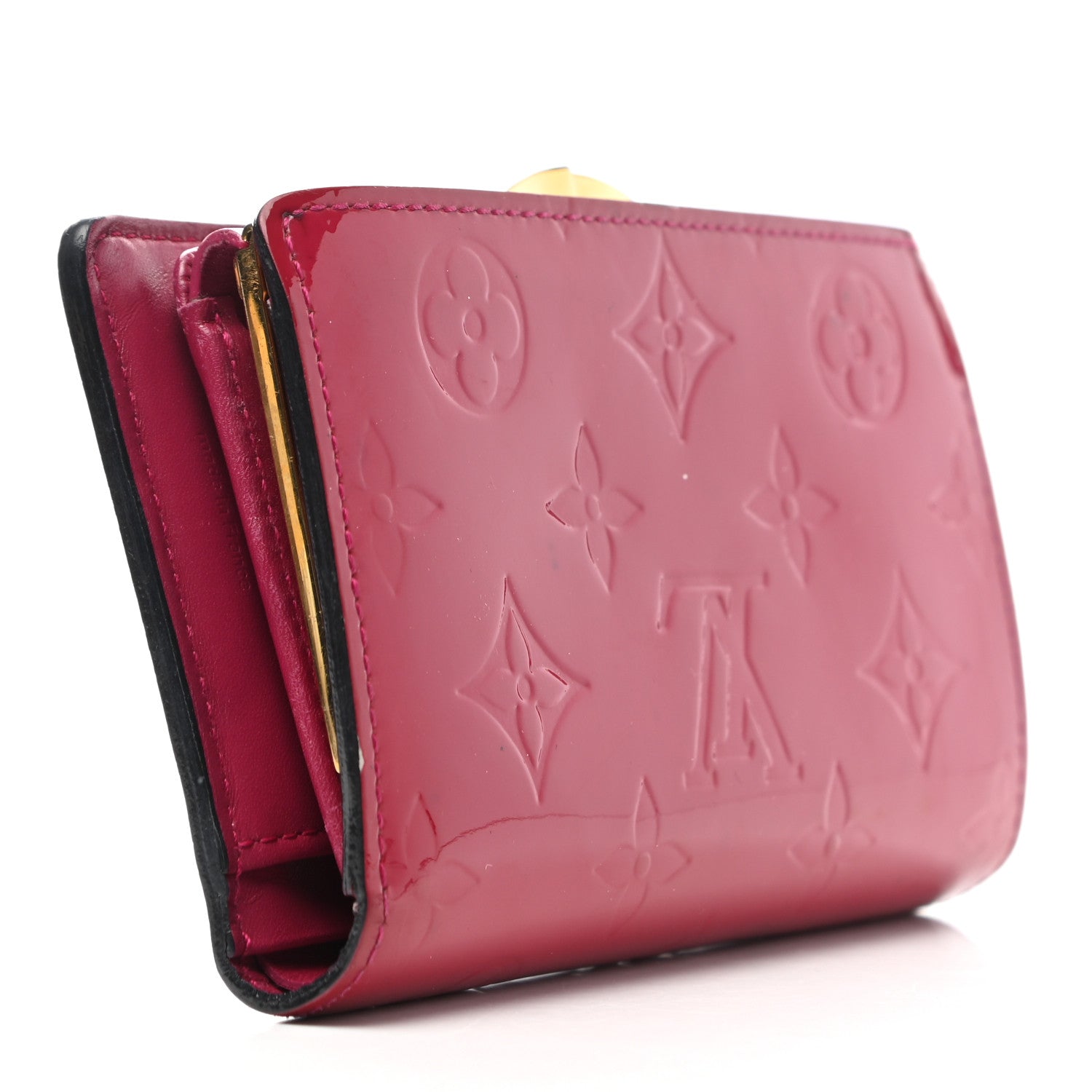 Louis Vuitton Vernis French Purse Wallet Rose Indien 3 of 7